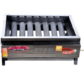 کباب پز 7 شعله استیل پولاد گاز