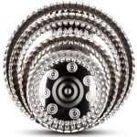 سینی استیل گرد لب کنگره ای