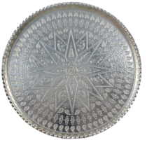 سینی روحی گرد طرح مس