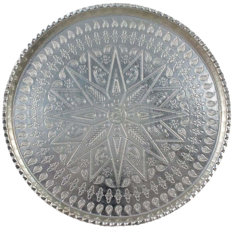 سینی روحی گرد طرح مس