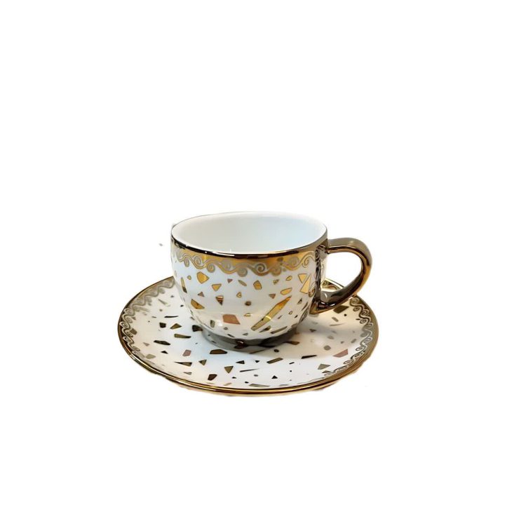 فنجان و نعلبکی قهوه خوری کاپوچینو 12 پارچه ساوارز مدل افرا