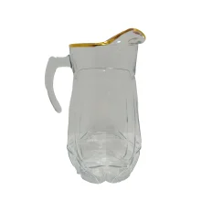 پارچ شیشه ای لب طلا استاتیک