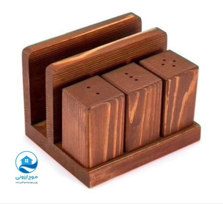 ست رومیزی چوبی 4 پارچه مدل جنگل 4