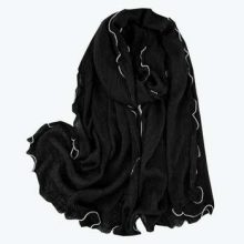 شال زنانه برشکا‌ شاین مدل نخی دورمروارید وارادتی