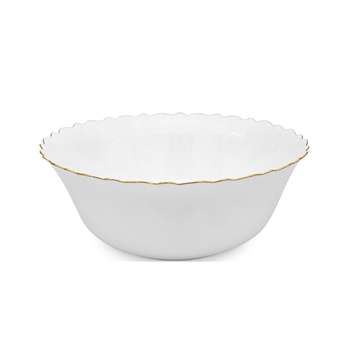 کاسه ماست گرد آرکوپال دیلایت طرح لب طلا کنگره ای 6 عددی