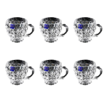 فنجان مدل آکوامارین بسته 6 عددی