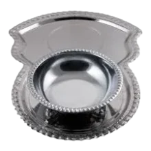 سینی و کاسه استیل سماور