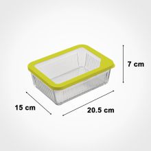 ظرف شیشه ای برند لیمون شیاردار