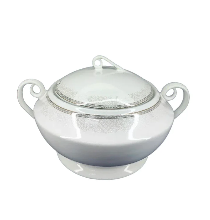 سوپ خوری درب دار چینی مقصود طرح ژینوس