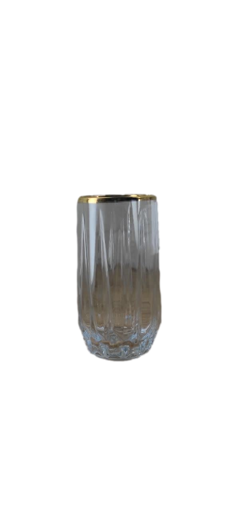 لیوان شیشه ای لب طلا مودنا