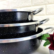 سه تابه دو دسته نقره ای صبا انسی