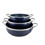 سه تابه دو دسته نقره ای صبا انسی