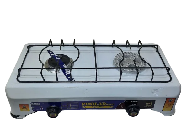 اجاق گاز دو شعله رومیزی پولاد گاز