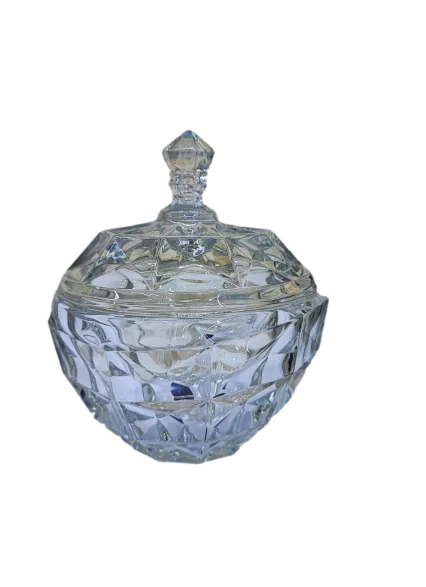 قندان شیشه ای ساده آکوامارین