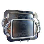 سینی استیل دسته دار