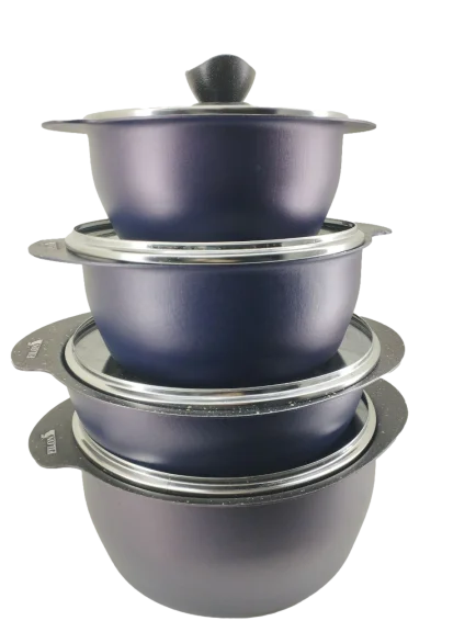 سرویس قابلمه 8 پارچه طرح دسته پروانه ای فیلون