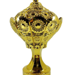 شکلات خوری شیشه ای طلایی می جی