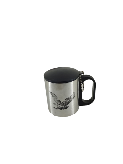 لیوان درب دار استیل