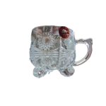 فنجان شیشه ای ساده 3 پایه می جی