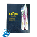 چاقو و چنگال دسته سرامیکی کد 5029 یونیک