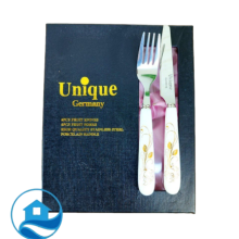 چاقو و چنگال دسته سرامیکی مدل 5029 یونیک