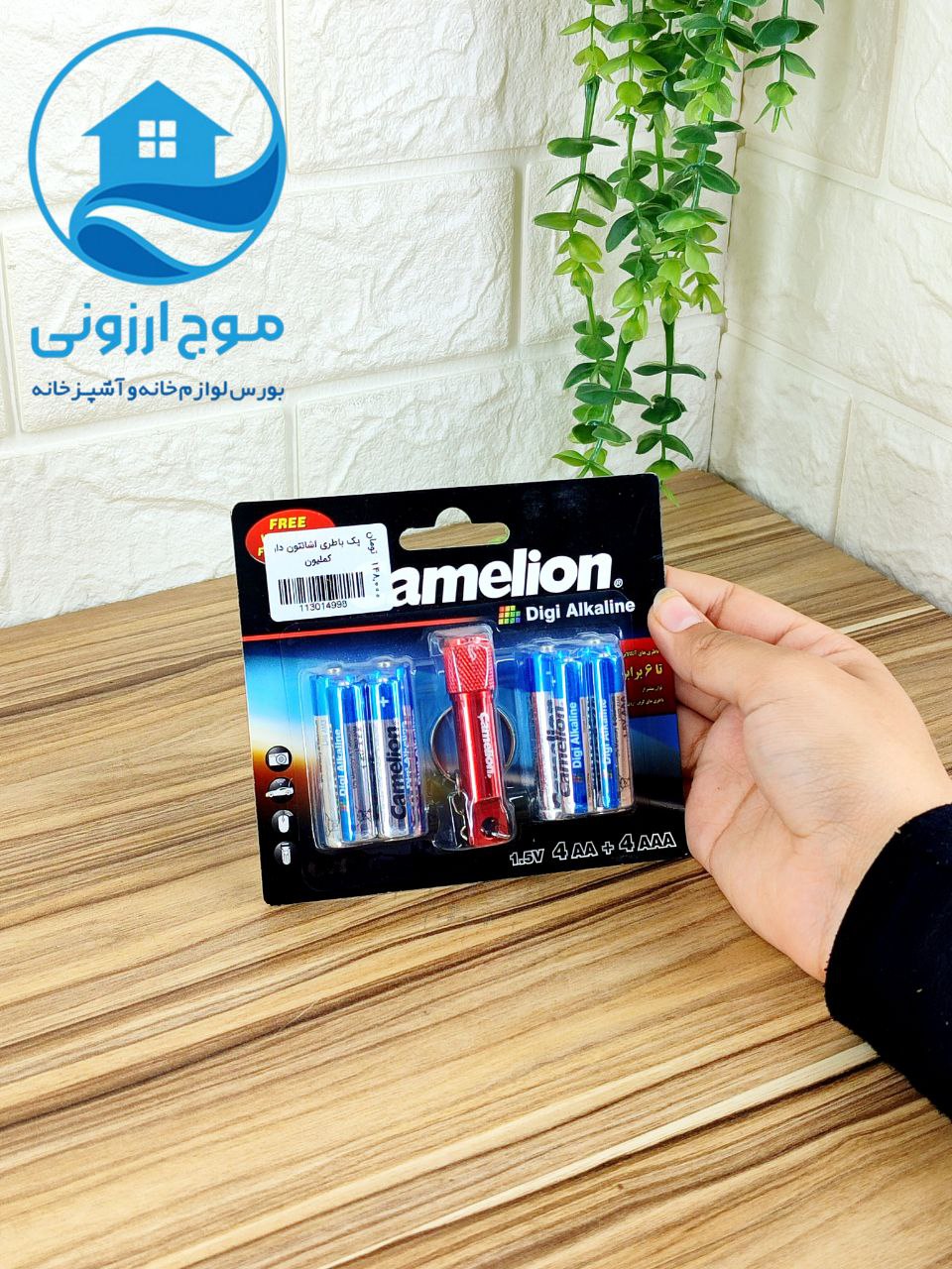 پک باتری کملیون مدل Digi Alkaline به همراه چراغ قوه