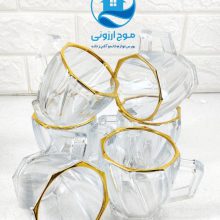 فنجان اسکوئر لب طلایی برند بلینک مکس