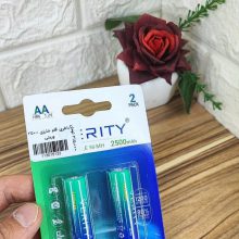 باتری قلمی قابل شارژ وریتی مدل HR6 2500mAh بسته 2 عددی