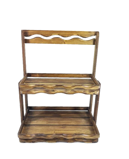 استند دو طبقه چوبی جانان