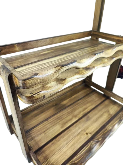 استند دو طبقه چوبی جانان