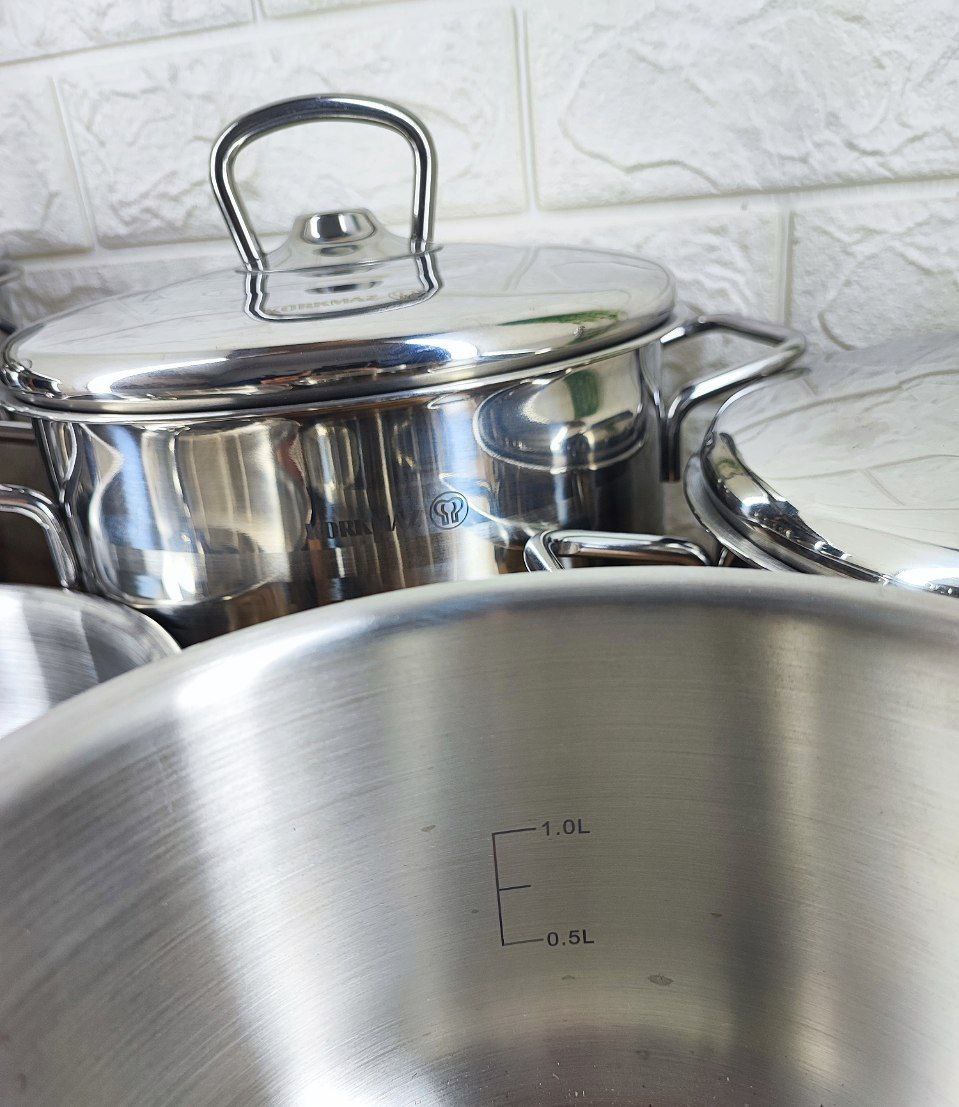 سرویس قابلمه 9 پارچه استیل مدل A-2000 کرکماز