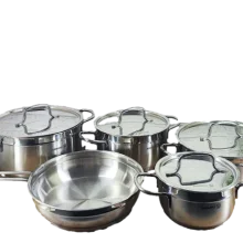 سرویس قابلمه 9 پارچه استیل مدل A-1900 کرکماز