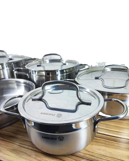 سرویس قابلمه 9 پارچه استیل مدل A-1900 کرکماز