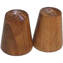 نمکدان چوبی راش طرح دیبا کوچک و بزرگ