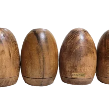 نمکدان چوبی راش طرح سلاله کوچک و بزرگ