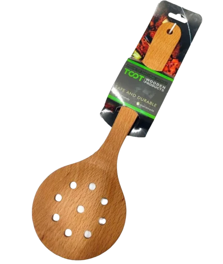 کفگیر برگردان پلوکش چوبی راش