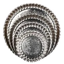 سینی روحی گرد لب کنگره ای برجسته