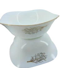 کاسه آبگوشت لب طلا طرح درخت