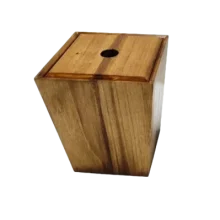 سطل زباله چوبی