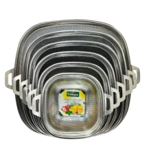 سرویس آبکش 6 پارچه مربع پانچ یونیک