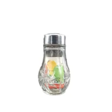 نمکدان شیشه ای گل رز مدل خورشیدی 6 عددی