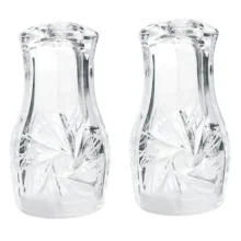 نمکدان شیشه ای خورشیدی تراش 2 عددی